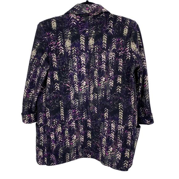 Robert Louis Knit Cardigan Women's Size Small Purple Pockets - Picture 5 of 5